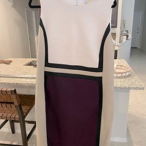 Asymmetrical Color block dress